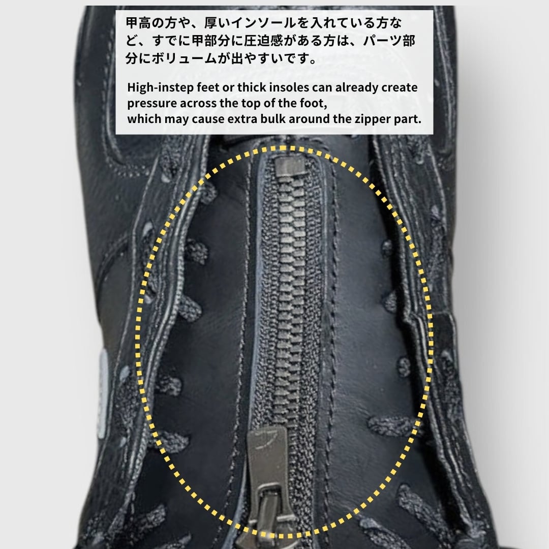 High】Custom Zipper Parts/All Studs x Black Smooth | HOLO WITH