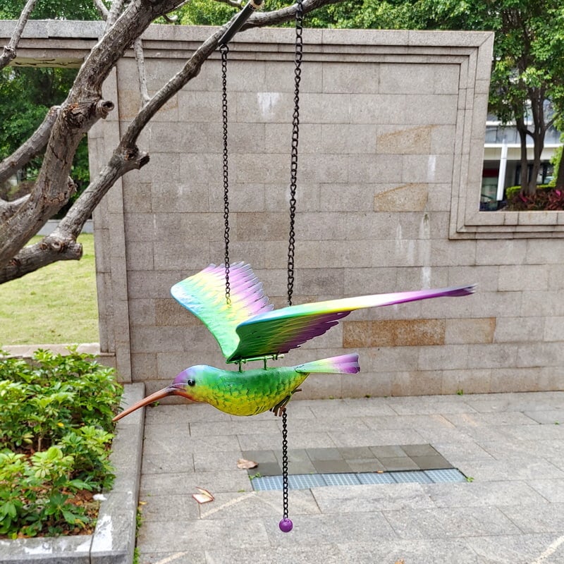 鳥 バード 飛んでいるように見える 揺れる 吊り下げ おしゃれ 屋外 庭