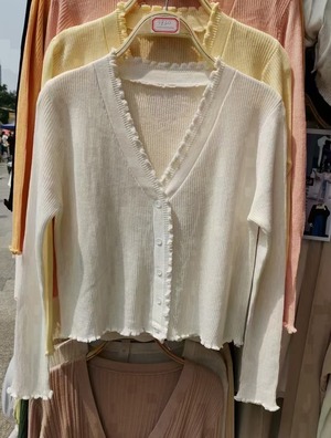 メロウ仕様Vネックカーデ　AJ12541-9930