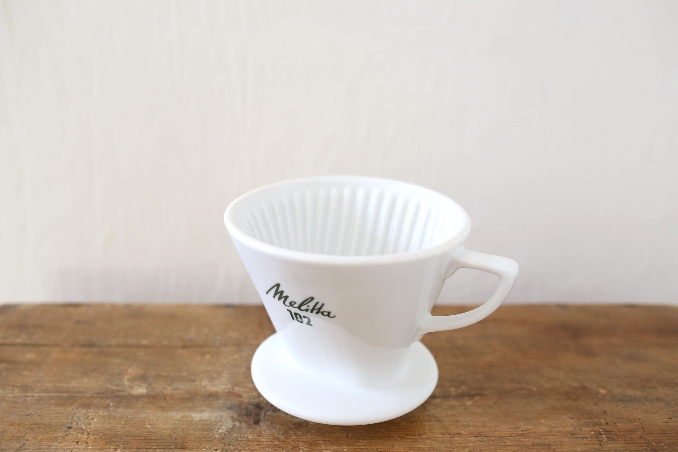ドイツ ヴィンテージ Melitta メリタ 陶器 ドリッパー『102』4つ穴 N
