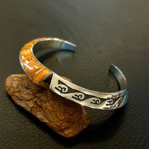 ローンパーカー（Lonn Parker）マルチストーン×スパイニーオイスター バングル