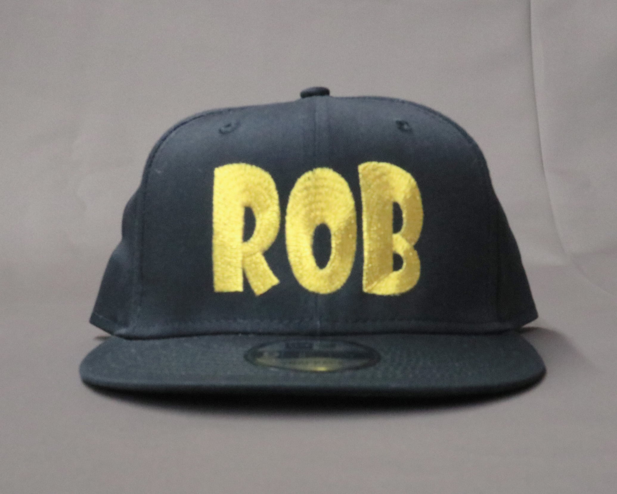 rob-lure フラットキャップ 【NewERA NE400】ブラックxゴールド | roblure