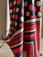 polka dot rétro silk scarf-5151-8