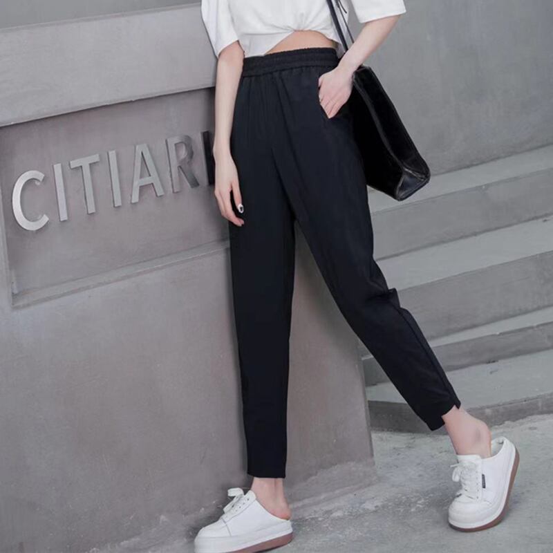 スプリングスリムカジュアルパンツ 大きめサイズ 春物 ミックスインファッション94490606271