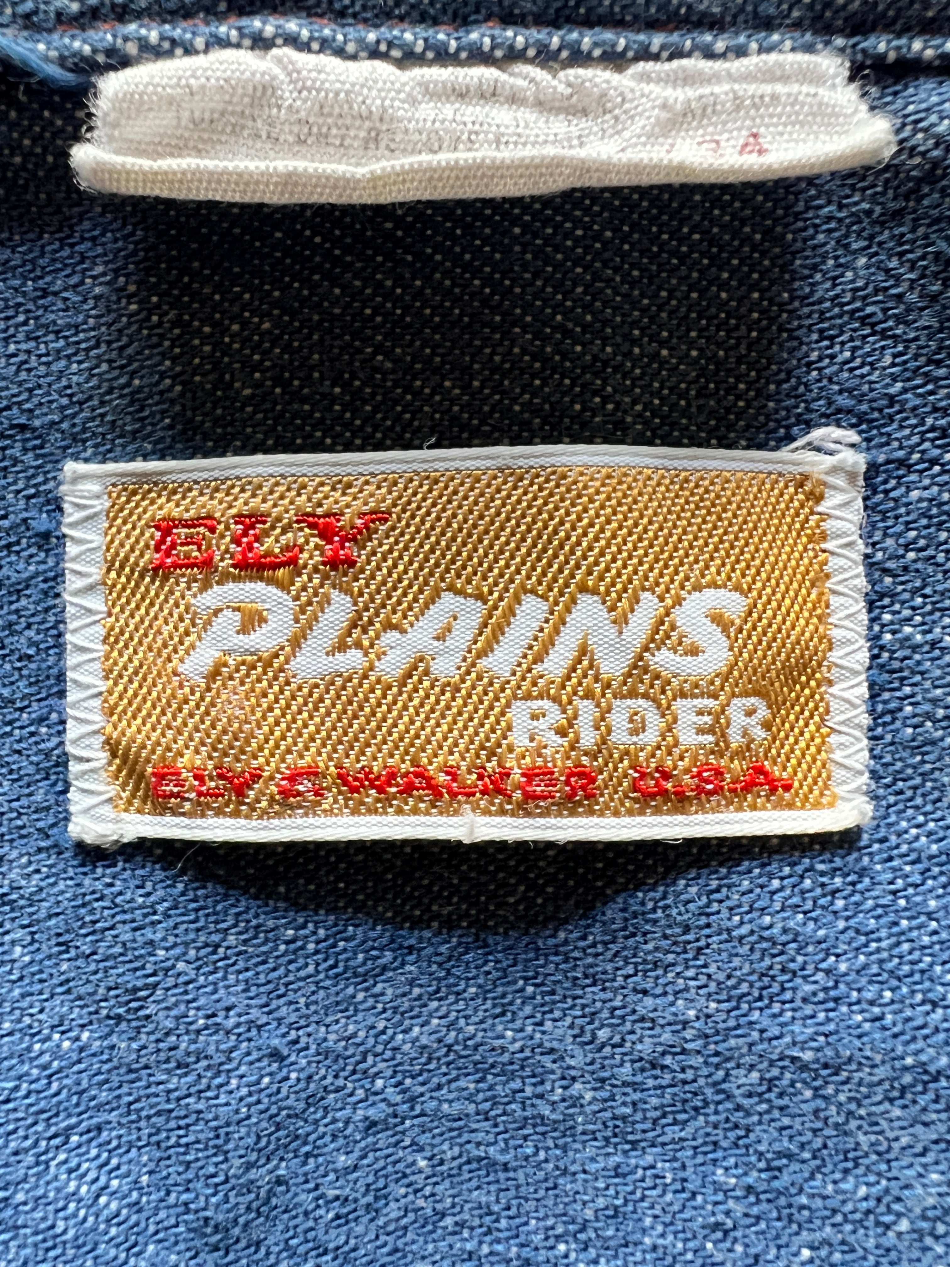 80's ELY デニムシャツ 表記(15 1/2-34) USA製