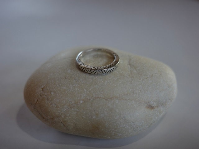 <vintage silver925>triangle design ring