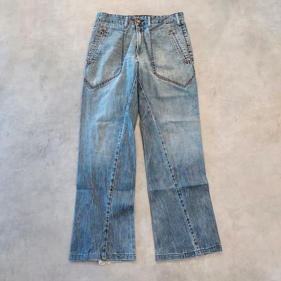 リーバイス エンジニアード ジーンズ W32 00s 青 古着 立体 17821