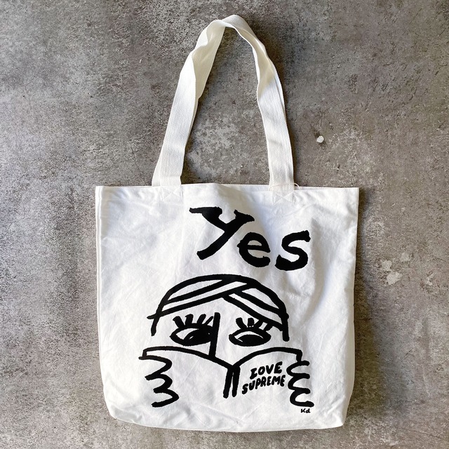 katsuo design organic cotton tote_love supreme