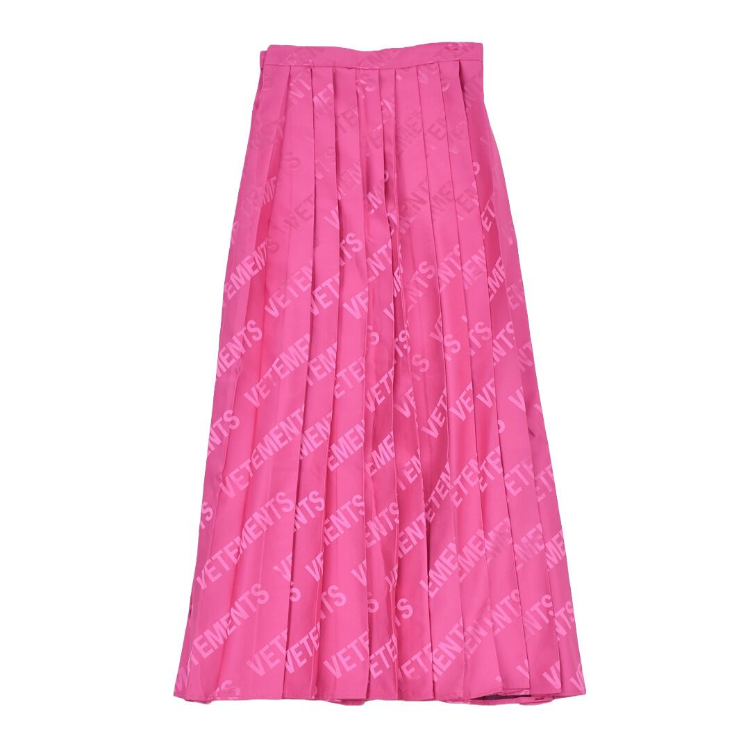 VETEMENTS】MONOGRAM PLEATED SKIRT | AYIN
