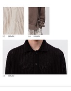 JCAESAR STUDIO KNITTED POLO CARDIGAN