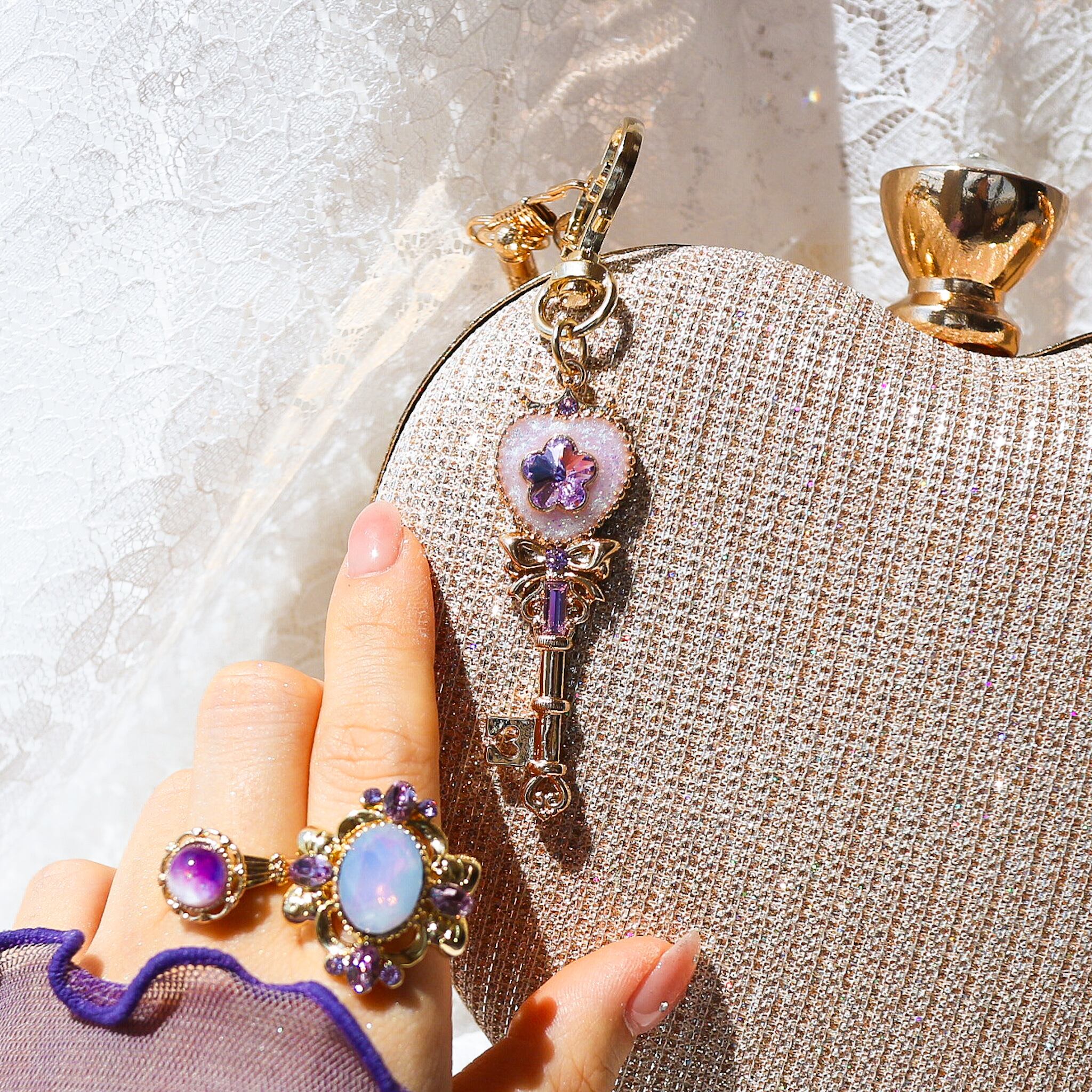 Decorative ring (purple blue) | マルベリコ