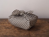 156ri050 Block Print Bandana b44 stripe