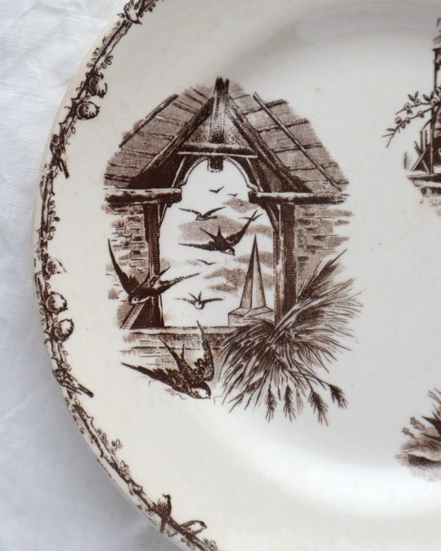 【蚤の市】HB & Cie Choisy le Roi ショワジールロワ ディナープレート/F