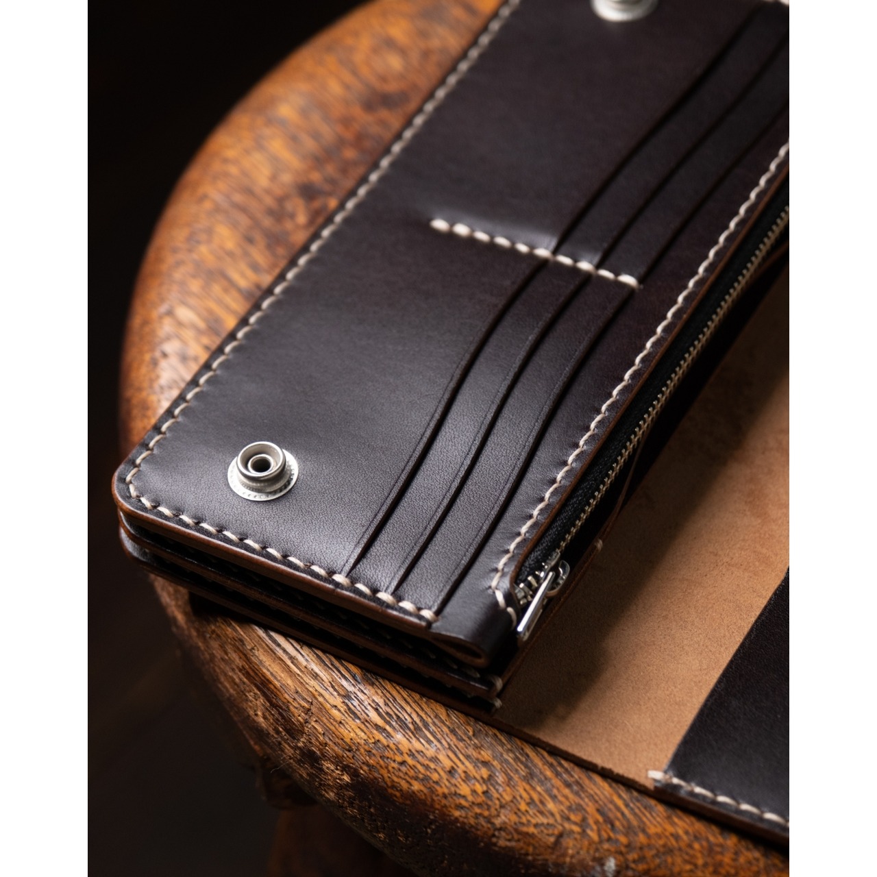 TRUCKER WALLET T-7 Brown edge／カスタムオーダー