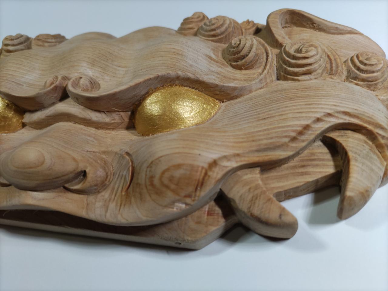 金目【獅子噛み】幅30cm、魔除け！祭り、山車、神輿 だんぢり彫刻