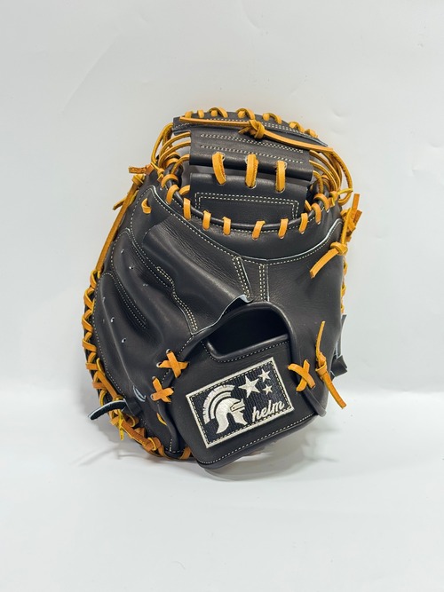 helm-ヘルム　軟式仕様ミット　限定キャッチャーミット　ブラック×タン 画像