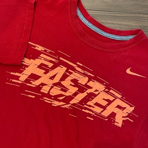 【NIKE】FASTER プリント Tシャツ ナイキ ロゴ M us古着 アメリカ古着