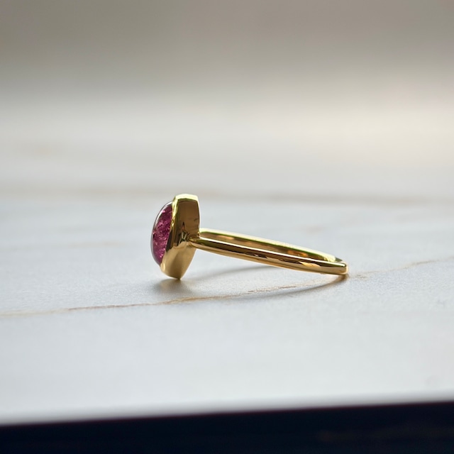 【oval ring】〜ピンクトルマリン〜