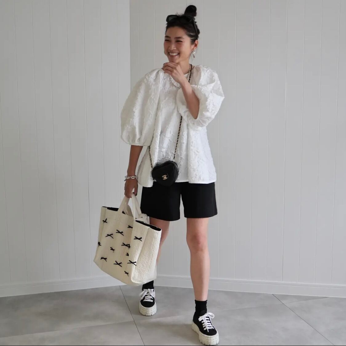 【新品未開封】gypsohila picnic bag Msize/White