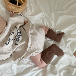 【BABY】ワッフルニットカーディガン＆ショットパンツ2点セット