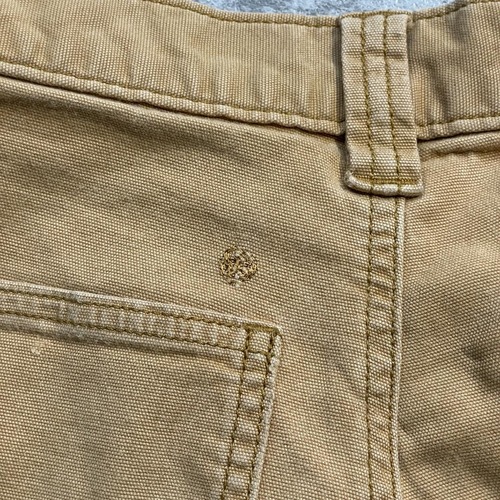 20s ブラウン ダブルニー カーハート Carhartt 30×32 詳細写真18