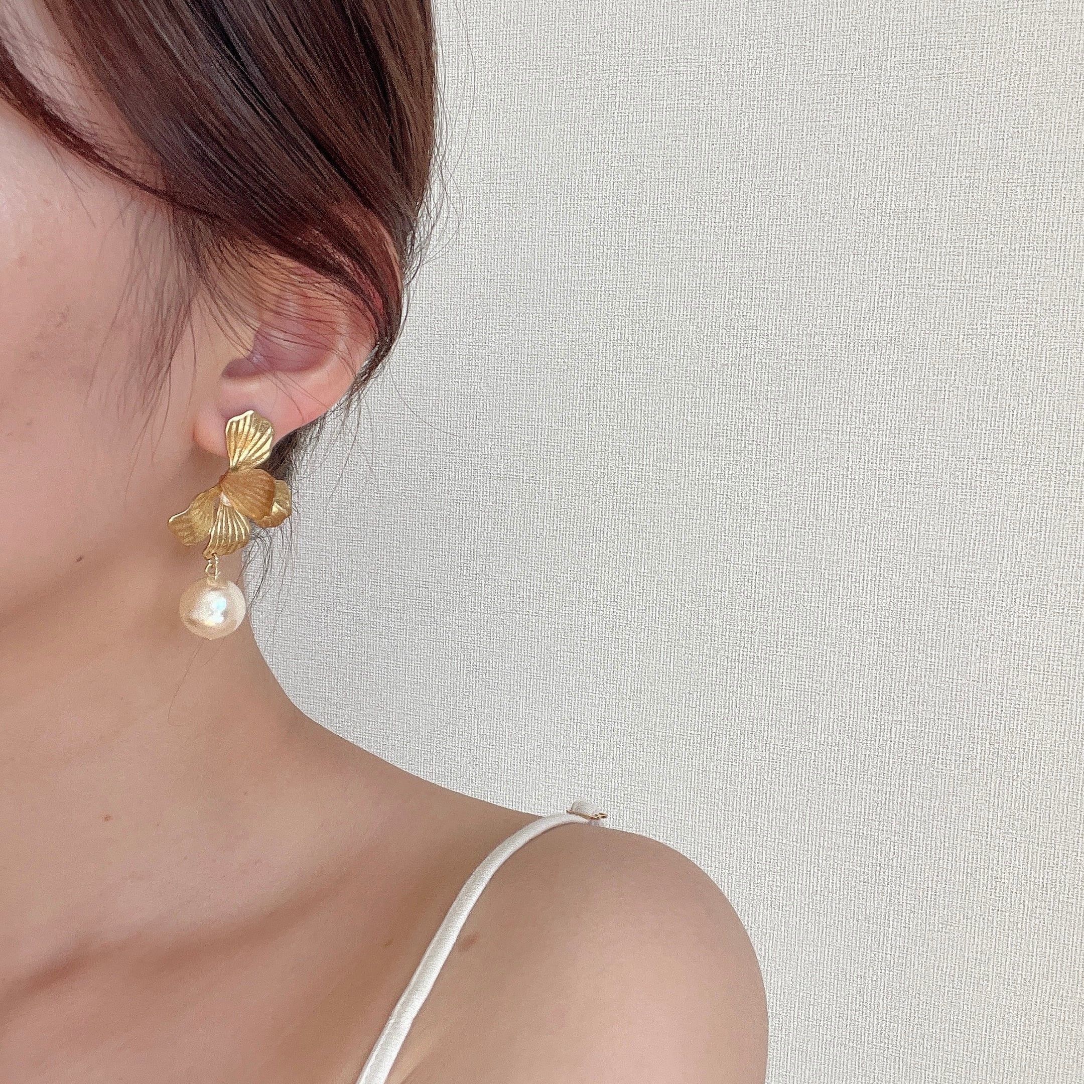 ANGE.ETOILE bonne バロックパールピアス - イヤリング