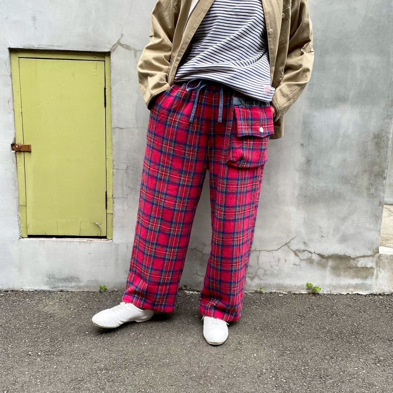 アルピーノポケットパンツ Girl's タータンチェック 53P106 サイズM