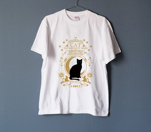 猫の魔導書 Tシャツ 1 BLACK（men&women）