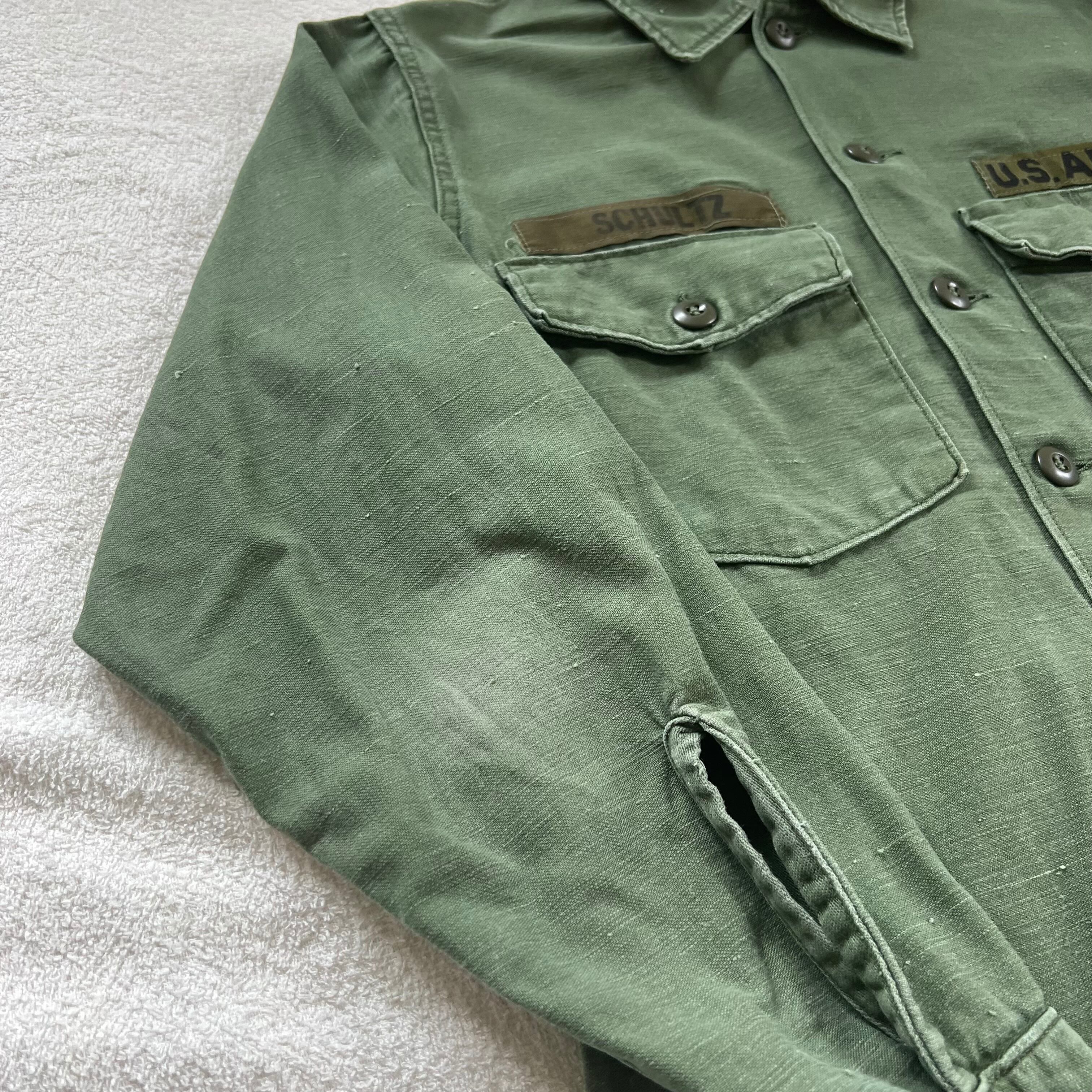 60s 70s 米軍実物 US ARMY リップストップ ユーティリティ シャツ 10 レディース M 程 60年代 70年代 ヴィンテージ アーミー ジャケット 緑 お得なクーポン配布中!】 60s 70s 米軍実物 US ARMY リップストップ