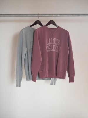 REMI RELIEF レミレリーフ【 SP加工裏毛クルー - ILLINOIS WESLEYAN 】