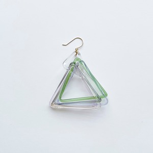 _cthruit シースルーイット triangle Prism  earring ピアス 【マルチカラー(5色)】