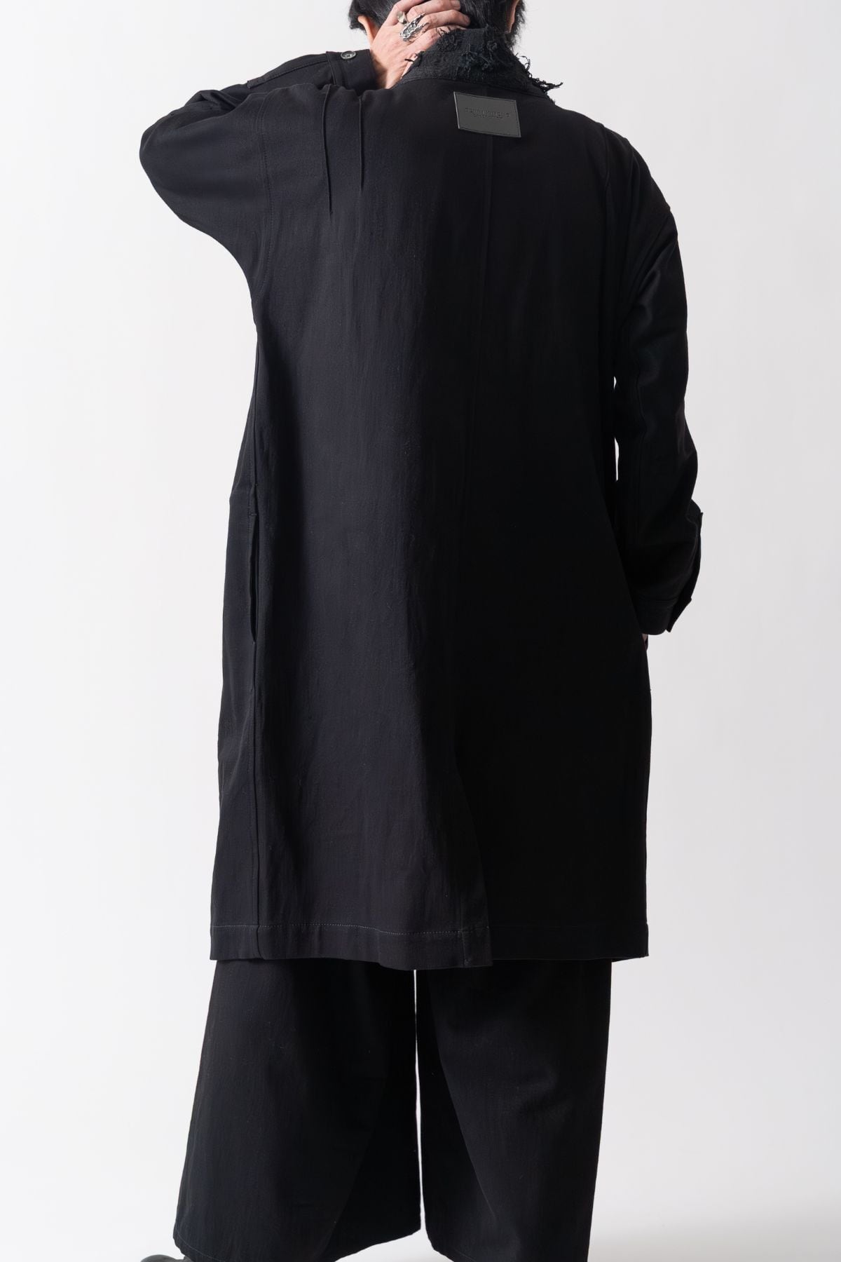 数量限定】特注ダメージ刺繍を纏う— ブラックデニム羽織｜破 / BLACK