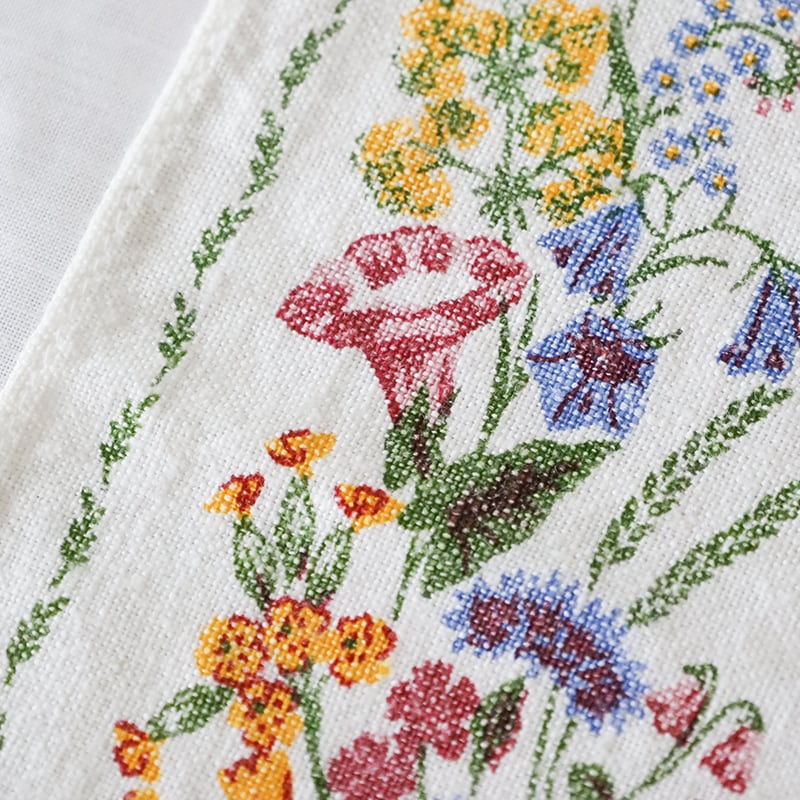 特別セール中 アンティーク イギリス ニードルワーク刺繍マット 水源