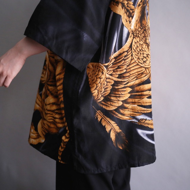"虎×鷹" full graphic pattern loose h/s shirt