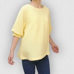 フリル袖 レースブラウス｜黄｜サムネイル1