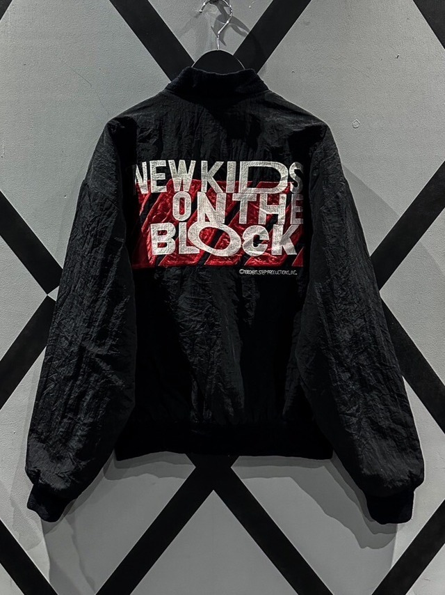 【X VINTAGE】"NEW KIDS ON THE BLOCK"  Embroidery Design Loose Blouson Jacket
