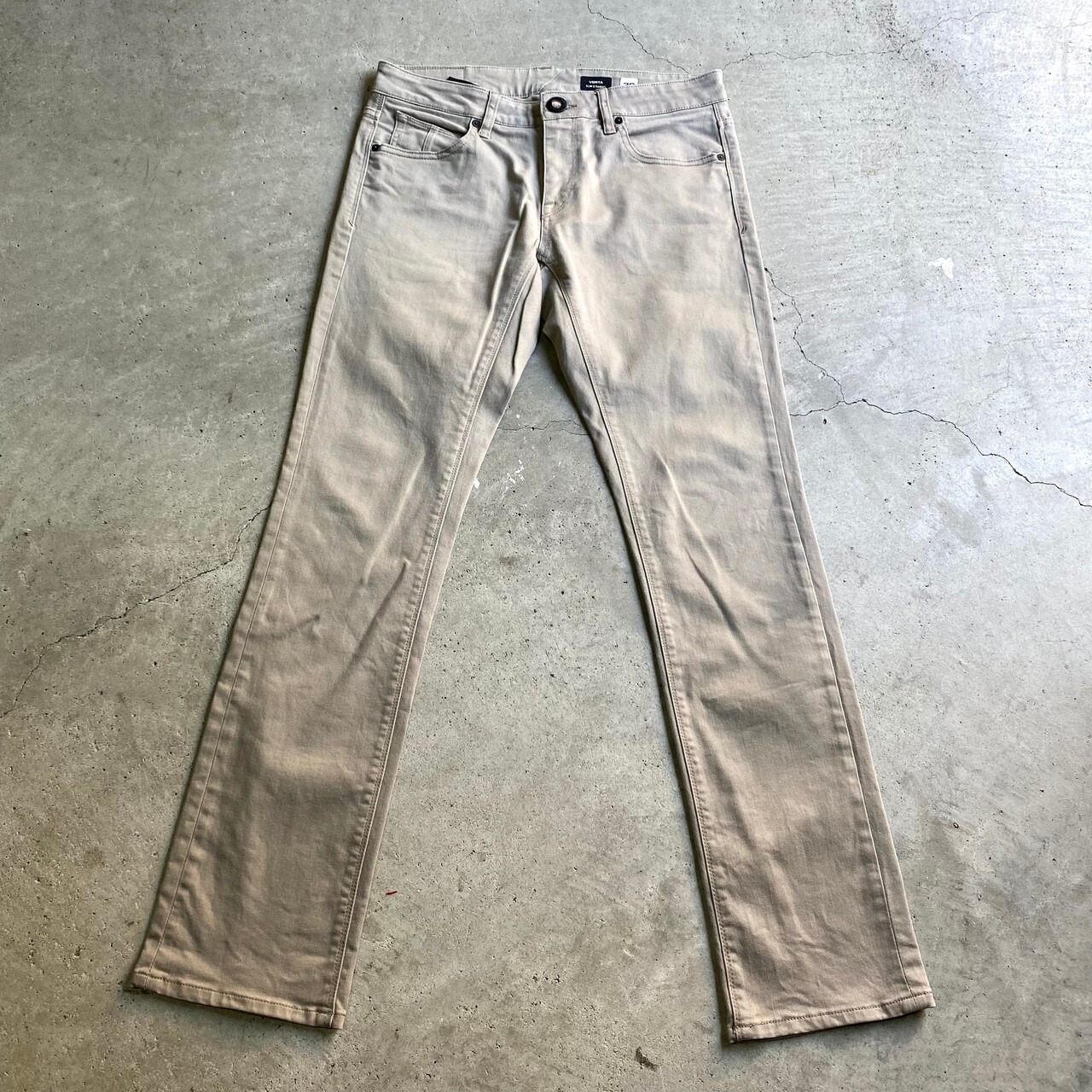 VOLCOM ボルコム スリムストレート コットンパンツ メンズW30 古着 