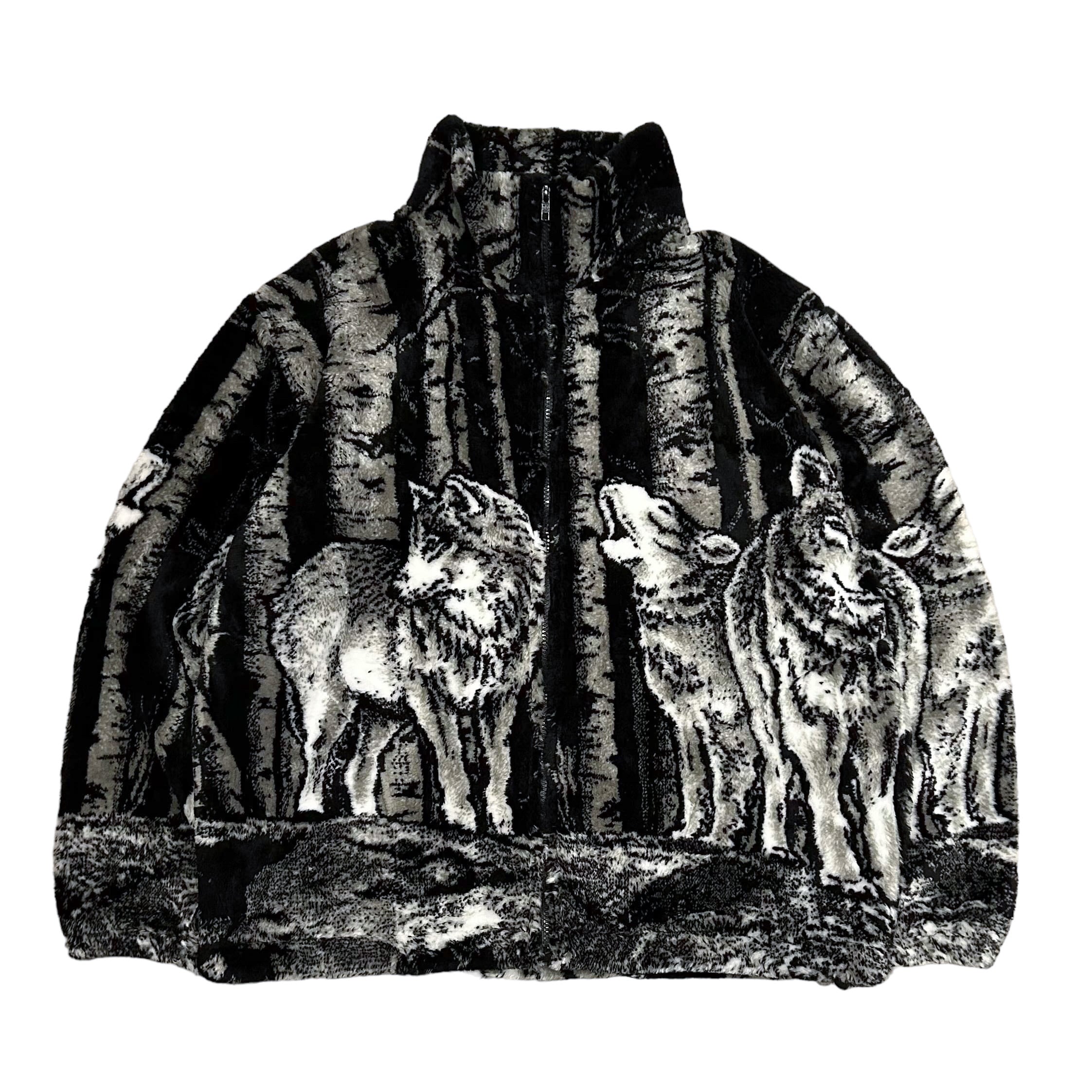 BLACK MOUNTAIN USA製 Jacquard Fleece Jacket / ブラック BLACK MOUNTAIN USA製 Jacquard Fleece Jacket / ブラック