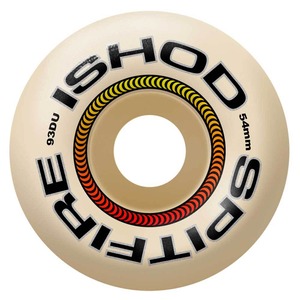 SPITFIRE F4 93D WHEELS / F4 93D ISHOD / LOCK-IN CLASSIC / WHITE / 54mm
