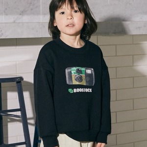 Generator BOSTCK  Camera Sweatshirt【110-160cm】Black