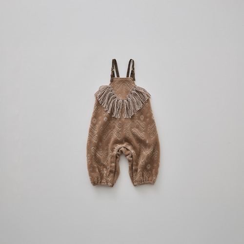 eLfinFolk(エルフィンフォルク)/ Snow Jacquard Rompers / brown / 80,90cm