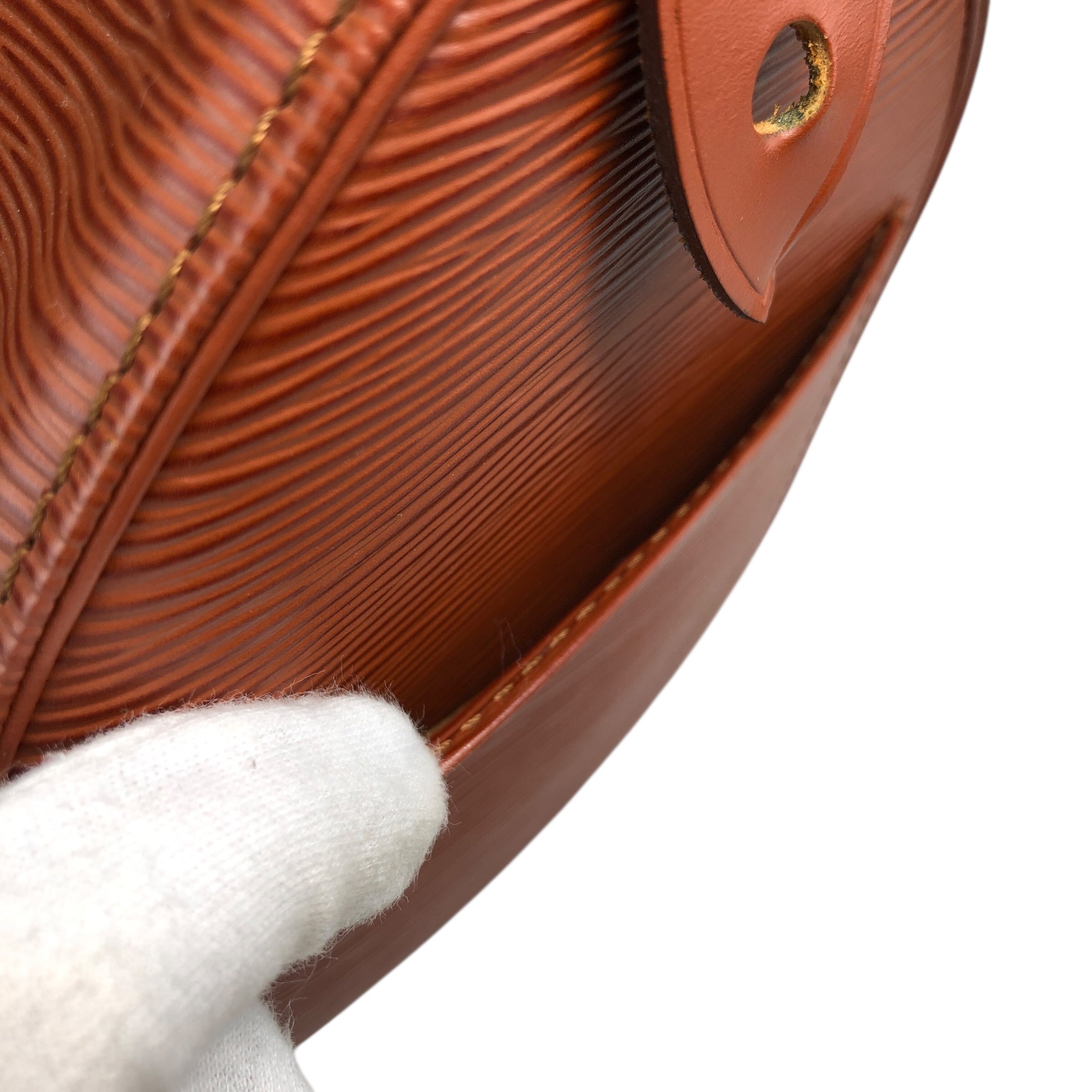 LOUIS VUITTON ルイヴィトン エピ ハンドバッグ ブラウン レザー