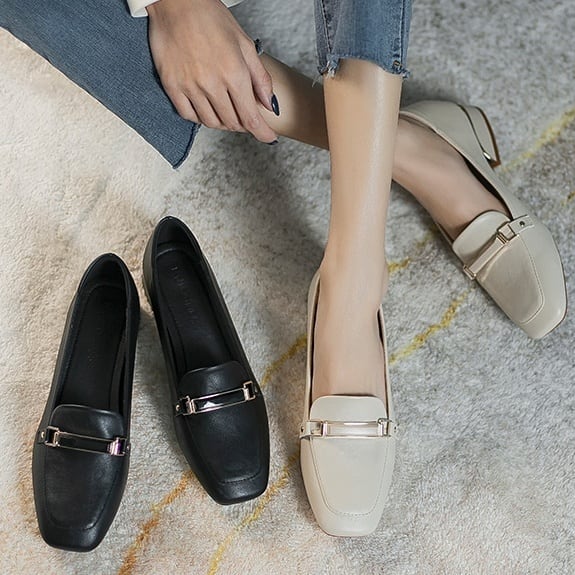 レディース 靴 ローファー ヒール 大人可愛い カジュアル 大人 上品