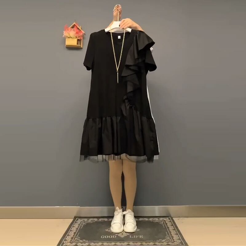 サマードレス 大きめサイズ 夏物 ベィル ベール ヘアアクセサリー ミックスインファッション6978331003