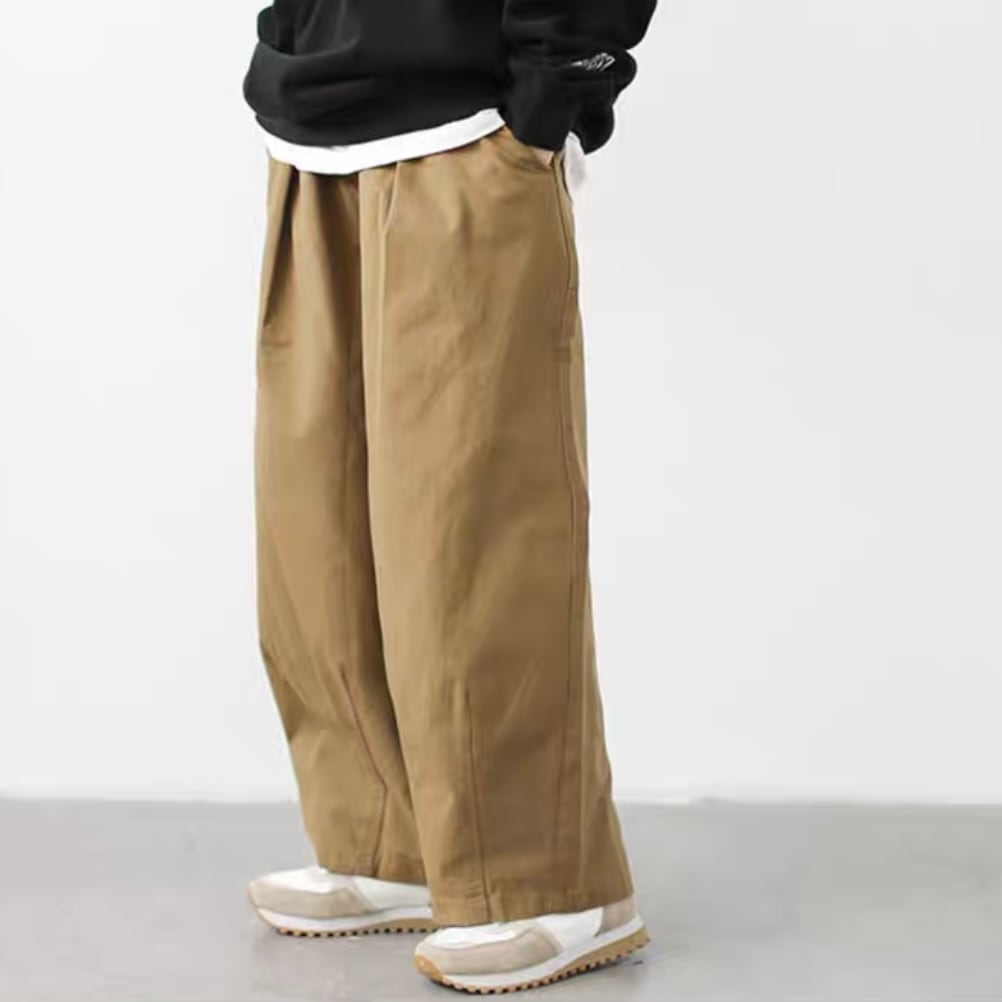 Wide casual pants -3col- A0029