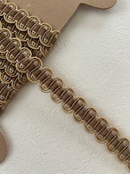 輸入デザインブレード ゴールドベージュ ベルベットリボン 100cm /カット カルトナージュ スツール デコレーション材