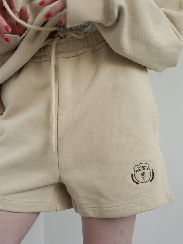 “KATRIN SPORTS CLUB”sweat shorts（beige）