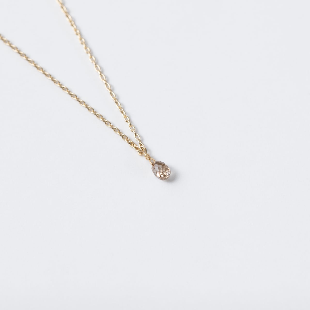 ブリオレットカットダイヤモンドネックレス | atelier plow online shop