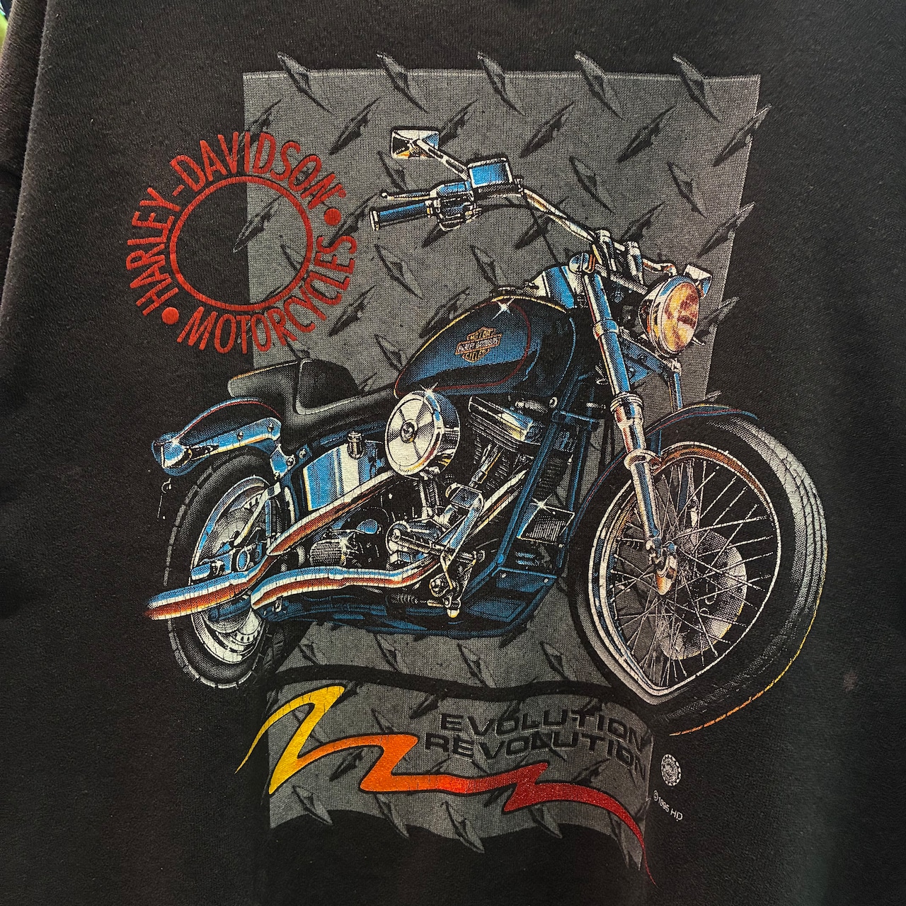 90s USA製 HARLEY-DAVIDSON ヴィンテージスウェット　黒　XL ハーレー
