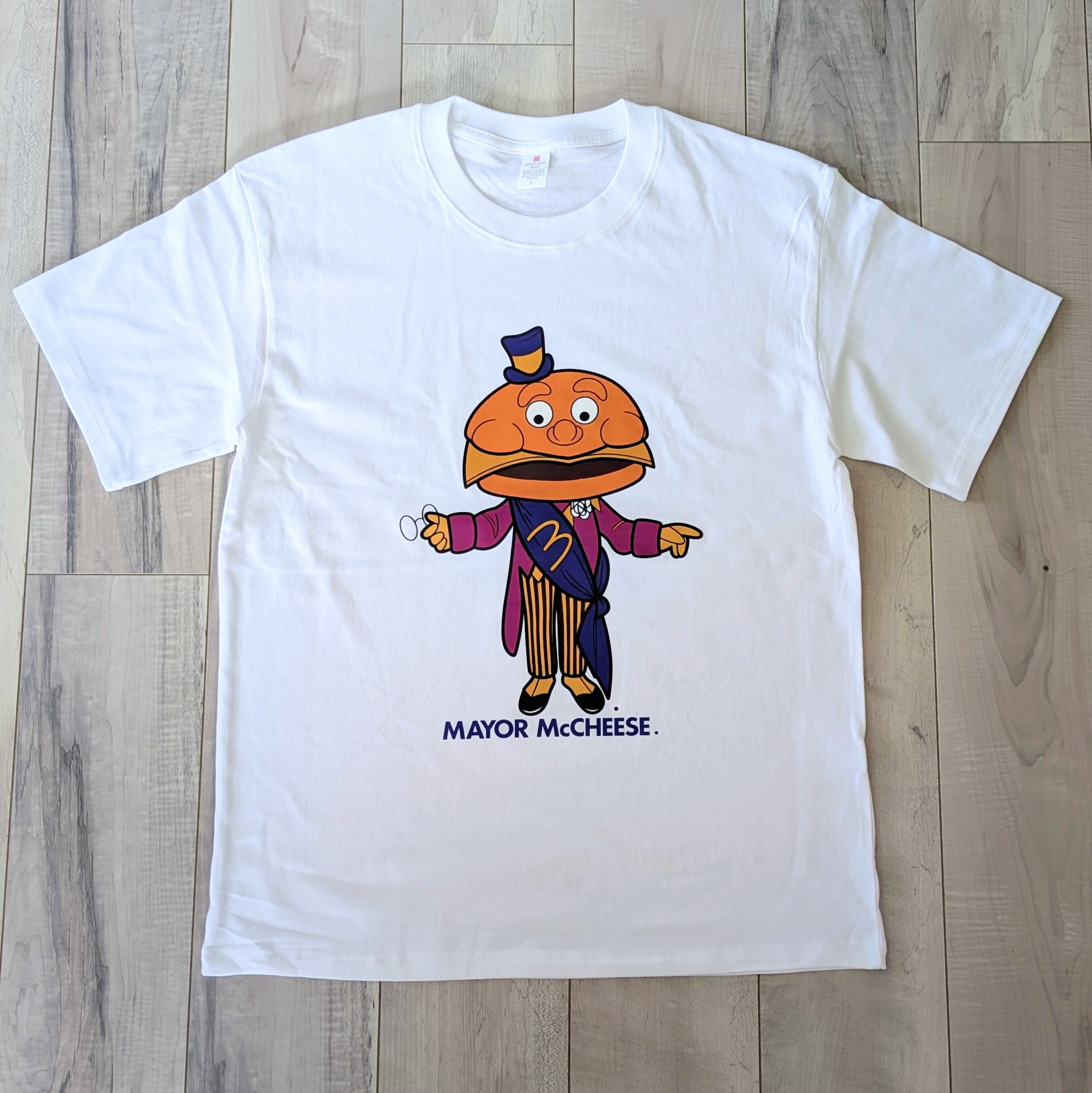 【 McDonald's / マクドナルド 】Mayor McCheese メイヤーマックチーズ / 市長 / Tシャツ〚アメリカン雑貨 アメトイ〛